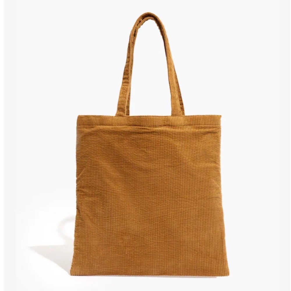 Madewell Vintage Y2K Corduroy The Reusable Camel Tote Shoulder Bag